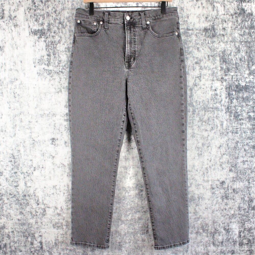 Madewell The Perfect Vintage Jean Womens 30 Black Lunar Wash High Rise Tapered